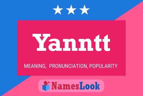 Póster del nombre Yanntt