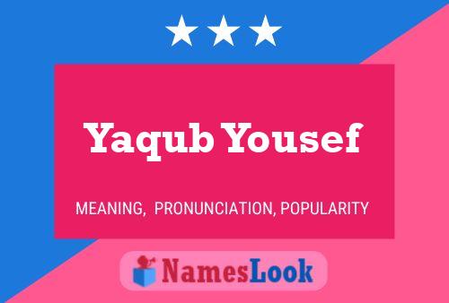 Póster del nombre Yaqub Yousef