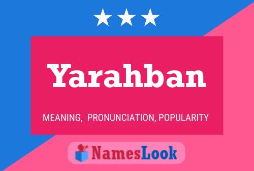 Póster del nombre Yarahban