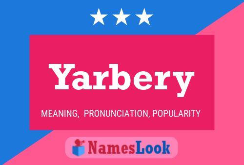 Póster del nombre Yarbery