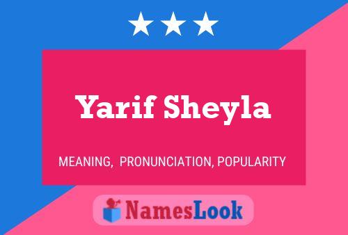 Póster del nombre Yarif Sheyla