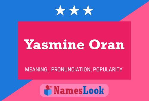 Póster del nombre Yasmine Oran