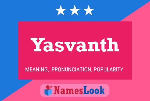 Póster del nombre Yasvanth