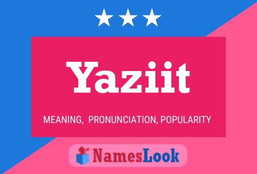 Póster del nombre Yaziit