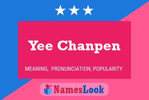 Póster del nombre Yee Chanpen