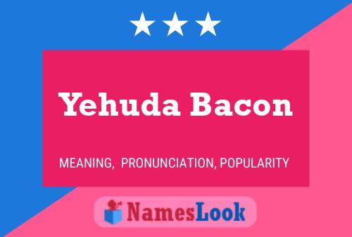 Póster del nombre Yehuda Bacon