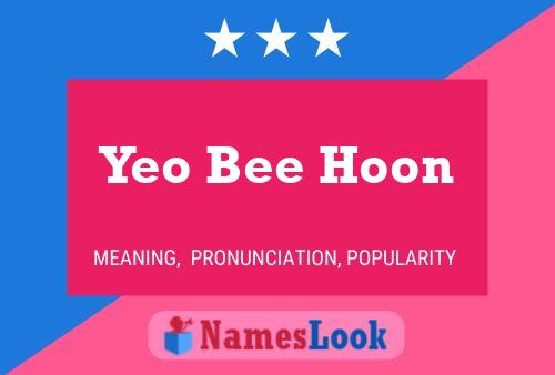 Póster del nombre Yeo Bee Hoon