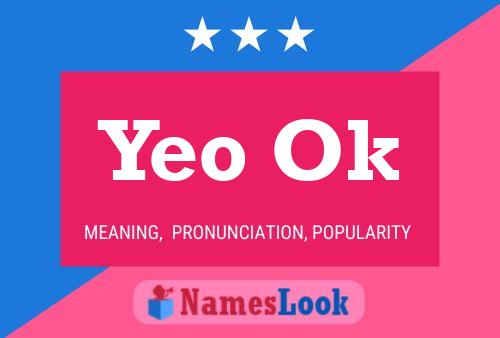 Póster del nombre Yeo Ok