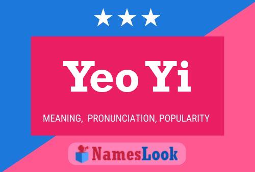 Póster del nombre Yeo Yi