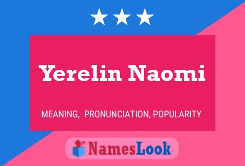 Póster del nombre Yerelin Naomi