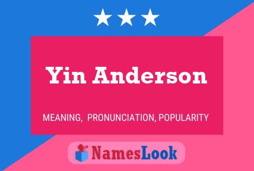 Póster del nombre Yin Anderson