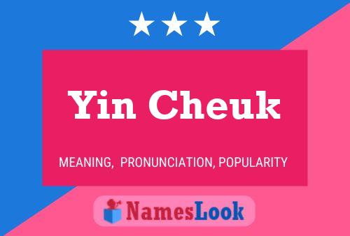 Póster del nombre Yin Cheuk