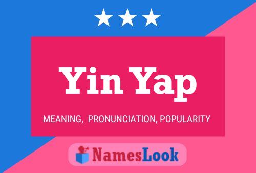 Póster del nombre Yin Yap