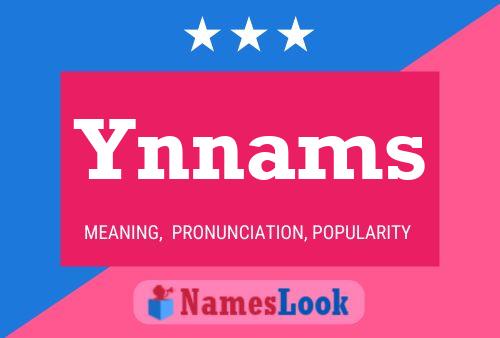 Póster del nombre Ynnams