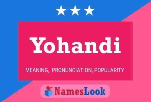 Póster del nombre Yohandi