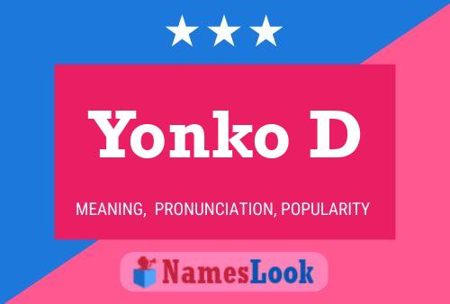 Póster del nombre Yonko D