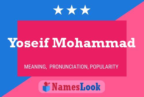 Póster del nombre Yoseif Mohammad