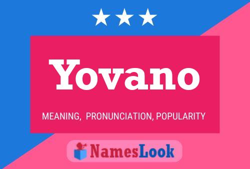 Póster del nombre Yovano