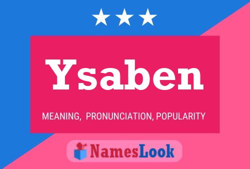 Póster del nombre Ysaben