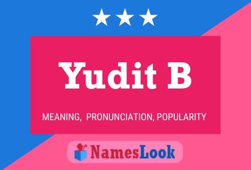 Póster del nombre Yudit B