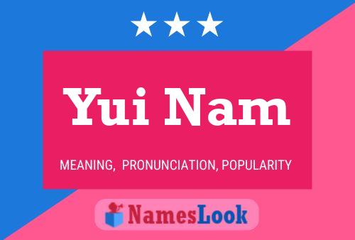 Póster del nombre Yui Nam