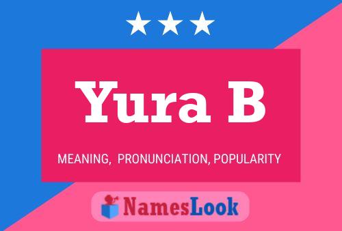 Póster del nombre Yura B