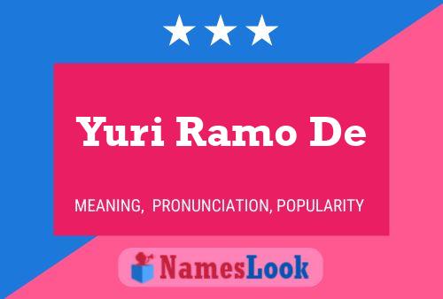 Póster del nombre Yuri Ramo De