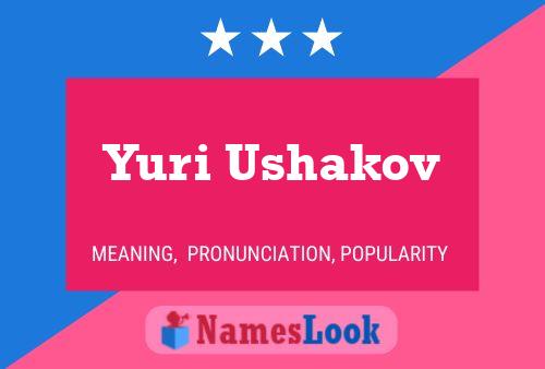 Póster del nombre Yuri Ushakov