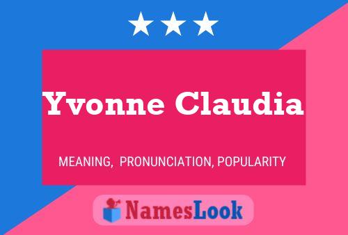 Póster del nombre Yvonne Claudia