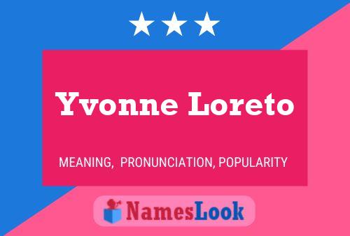 Póster del nombre Yvonne Loreto