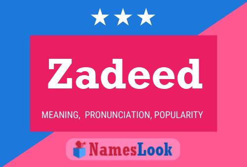 Póster del nombre Zadeed