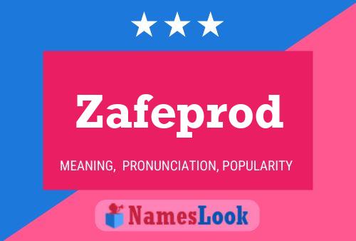 Póster del nombre Zafeprod