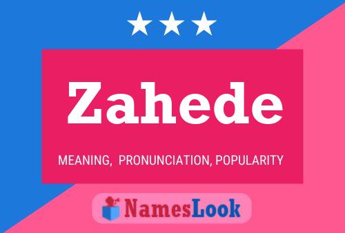 Póster del nombre Zahede