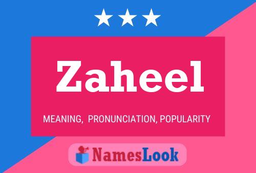 Póster del nombre Zaheel