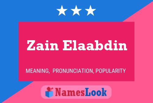 Póster del nombre Zain Elaabdin