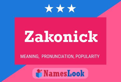 Póster del nombre Zakonick