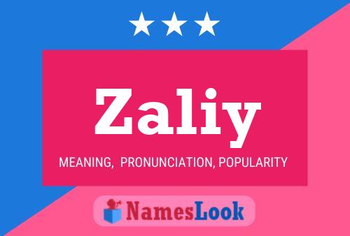 Póster del nombre Zaliy