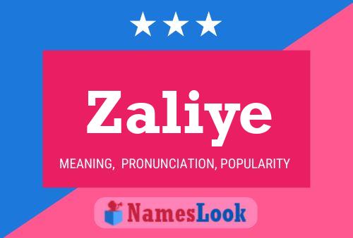 Póster del nombre Zaliye