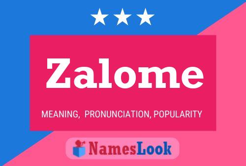 Póster del nombre Zalome