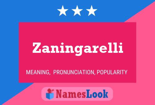 Póster del nombre Zaningarelli