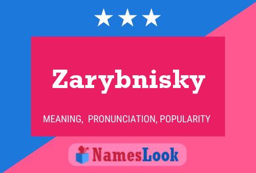 Póster del nombre Zarybnisky