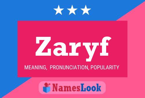 Póster del nombre Zaryf