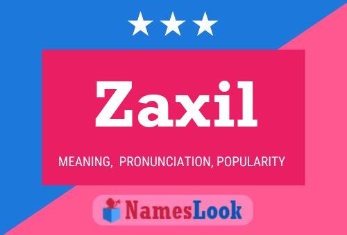 Póster del nombre Zaxil