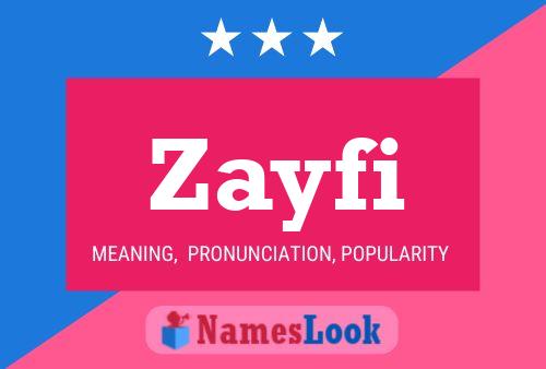 Póster del nombre Zayfi