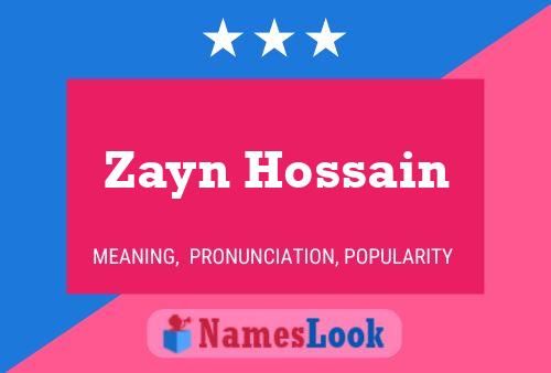 Póster del nombre Zayn Hossain