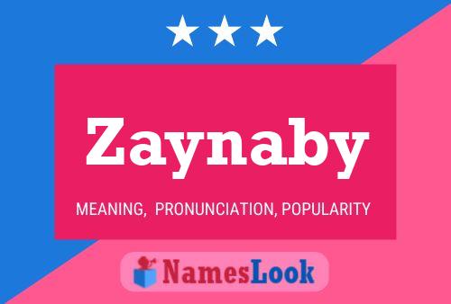 Póster del nombre Zaynaby