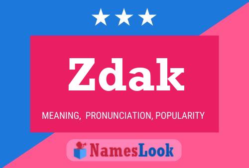 Póster del nombre Zdak