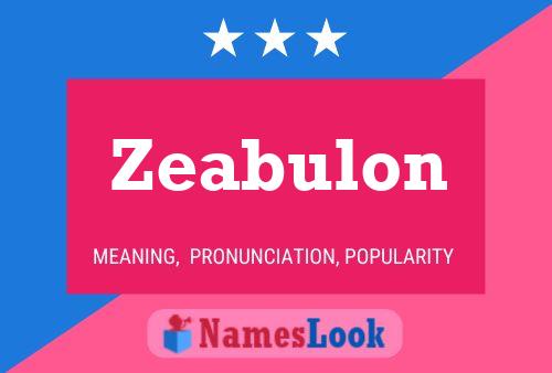 Póster del nombre Zeabulon