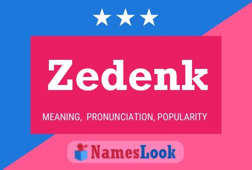 Póster del nombre Zedenk