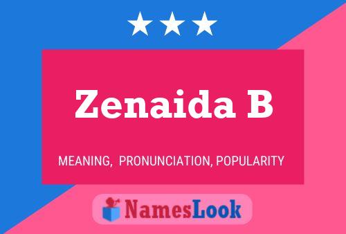 Póster del nombre Zenaida B